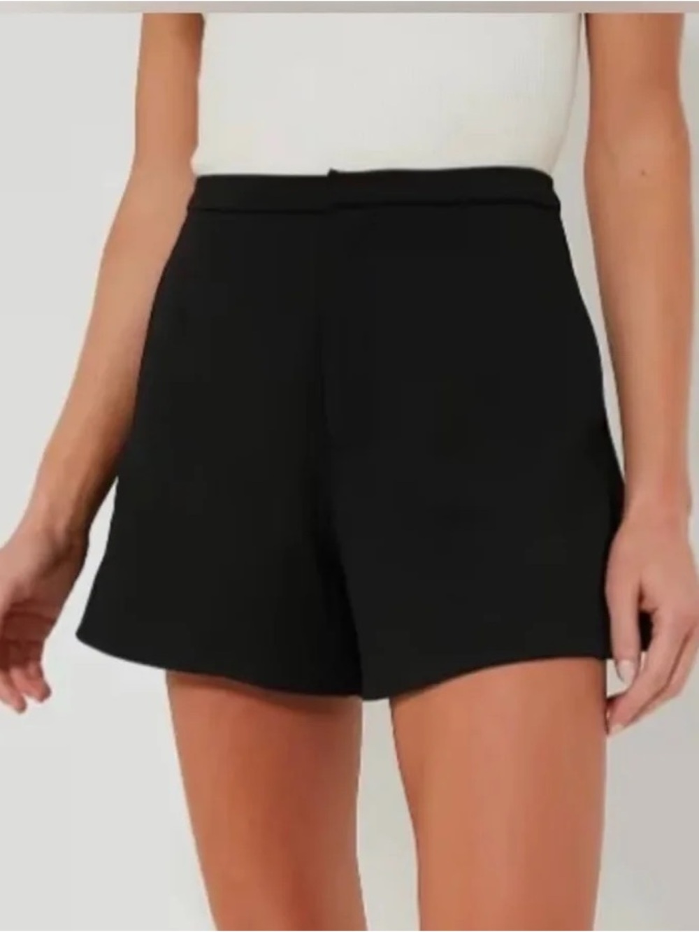 Tuckernuck -Hyacinth House Hallie Black Women's High-Rise Tailored Shorts XL